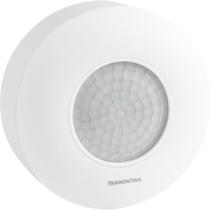 Sensor De Presença 360 De Sobrepor Em Teto Tramontina Bivolt Com Fotocélula Branco