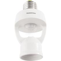 Sensor De Presença 360 Soquete E27 Tramontina Bivolt Com Fotocélula Branco Tramontina