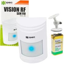 Sensor de Presença Alarme Infra sem Fio com Suporte Articulado Bateria 9v Sensor de Presença Alarme Infra sem Fio com Suporte Articulado Bateria 9v