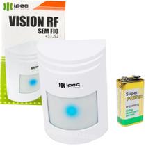 Sensor De Presença Alarme Infravermelho Sem Fio 433,92mhz Com Suporte Articulado e Bateria 9V Sensor De Presença Alarme Infravermelho Sem Fio 433,92mhz Com Suporte Articulado e Bateria 9V