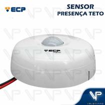 Sensor de presença c/fotocelula sobrepor teto bivolt