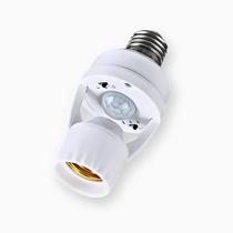 Sensor de Presença com Fotocélula para Lâmpada Soquete E27 Automático Iluminação Econômica Casa Jardim