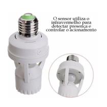 Sensor De Presença Com Fotocélula Para Lâmpada Soquete E27 Iluminação - LuaTek