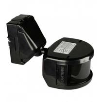 Sensor de Presença Frontal Externo Preto 180 Exatron