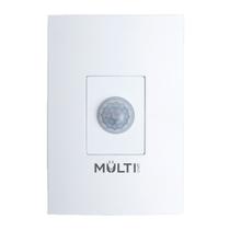 Sensor De Presença Iluminação Embutir Em Parede caixa 4x2 Multicraft Bivolt com ângulo de 120º