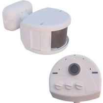 Sensor de Presença Iluminação Frontal Externo Branco 180 graus Jardim Residencia Comercio com Fotocélula Exatron