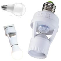 Sensor De Presença Iluminação Lâmpada Fotocélula Soquete E27 - KR Variedades