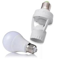 Sensor De Presença Iluminação Soquete E27 Com Lâmpada