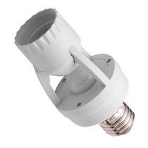 Sensor De Presença Infravermelho Lâmpada Soquete E27 Fotocélula Bivolt Interruptor Iluminação
