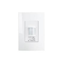 Sensor de Presença Modular MarGirius Sleek 170 com Placa 4x2 Branco Bivolt