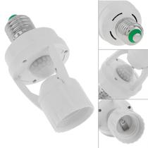 Sensor De Presença/movimento C/ Fotocélula Para Lâmpada E-27