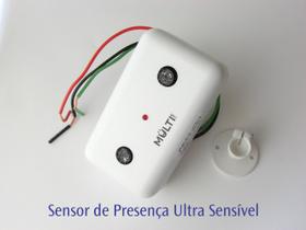 Sensor de Presença MPL13 Ultrassônico Ultrassensível para Lâmpadas Refletores - Multicraft