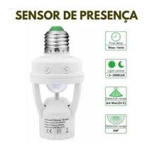 Sensor De Presença P/ Lâmpada Soquete E27 C/ Fotocélula Alfa.shop