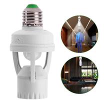 Sensor De Presença P/lâmpada Soquete E27 C/fotocélula Bocal Sensor De Presença P/lâmpada Soquete E27 C/fotocélula Bocal