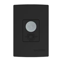Sensor de Presença Qualitronix QI6MP - Embutir na Parede, Chave 180 Graus, Preto, Bivolt