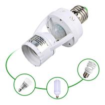 Sensor De Presença Soquete De Luz Iluminação E27 Movimento 360