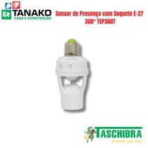Sensor de presença soquete e27 taschibra tsp360t