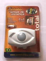 Sensor De Presença TOTAL 2x1 Teto E Parede Fotocelula Bivolt