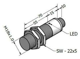 Sensor de Proximidade Indutivo Sensorbras ECL 5-18 DP C4