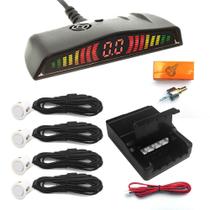 Sensor de Ré 18.5mm Com Conector Display Led Branco