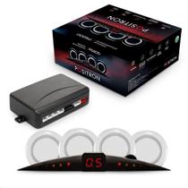 Sensor de Ré 4 Pontos Display Led Slim Sistema Veicular Branco Ps220 Positron Sensor de Ré 4 Pontos Display Led Slim Sistema Veicular Branco Ps220 Positron