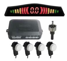 Sensor de Ré 4 Sensores Display Digital Led Sinal Sonoro - Ka-s100