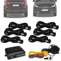 Sensor de Ré 6 Pontos Preto Fosco KX3 para Multimídia Android Universal Sensor de Ré 6 Pontos Preto Fosco KX3 para Multimídia Android Universal