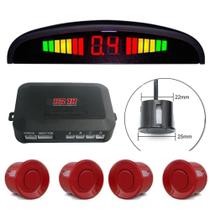 Sensor De Ré Estacionamento 22mm Universal Vermelho Sensor De Ré Estacionamento 22mm Universal Vermelho