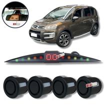 Sensor De Ré Estacionamento Aircross Visor Slim De Led