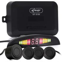 Sensor De Ré Estacionamento Buzzer Universal Display Preto Sensor De Ré Estacionamento Buzzer Universal Display Preto
