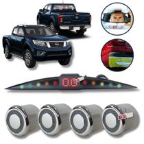 Sensor De Ré Estacionamento Cromado Emborrachado Frontier