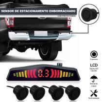 Sensor de Ré Estacionamento Preto Fosco Emborrachado Aviso Sonoro Amarok 2011 2012 2013 2014