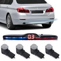 Sensor de Ré OEM Prata Prateado BMW X5 2009 2010 2011 2012 2013 2014 Padrão Fábrica Medida Distância