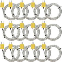 Sensor de sonda de temperatura de termopar 15 unidades, tipo K de 3 m