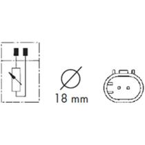 Sensor de temperatura de água Mercedes Classe B 2005 a 2015 Sensor de temperatura de água Mercedes Classe B 2005 a 2015