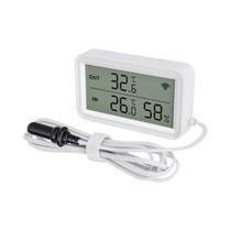 Sensor De Temperatura E Umidade Inteligente WiFi Zigbee Com Sonda Externa E Controle Remoto via APP