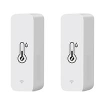 Sensor De Temperatura E Umidade Inteligente WiFi Zigbee Higrômetro Interno Tuya APP Google Home