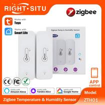 Sensor De Temperatura E Umidade Para Casa Inteligente 2 PACOTES Compatível Com Tuya Zigbee, Alexa,