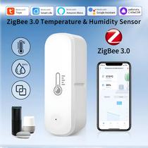 Sensor De Temperatura E Umidade Para Casa Inteligente Tuya Zigbee 3.0 Monitoramento Remoto Funciona Sensor De Temperatura E Umidade Para Casa Inteligente Tuya Zigbee 3.0 Monitoramento Remoto Funciona