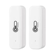 Sensor De Temperatura E Umidade Para Casa Inteligente Tuya Zigbee WiFi Compatível Com Alexa E Google