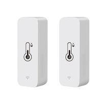 Sensor De Temperatura E Umidade Sem Fio Inteligente Mini Termômetro Higrômetro Bluetooth 2 Peças Sensor De Temperatura E Umidade Sem Fio Inteligente Mini Termômetro Higrômetro Bluetooth 2 Peças