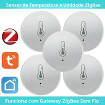 Sensor De Temperatura E Umidade Tuya Zigbee Para Casa Inteligente, Controle Por Voz, Monitoramento Sensor De Temperatura E Umidade Tuya Zigbee Para Casa Inteligente, Controle Por Voz, Monitoramento