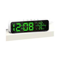Sensor De Temperatura E Umidade WiFi Com Display LED E Espelho USB Para Decoração De Sala De Estar,