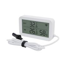 Sensor De Temperatura E Umidade WiFi Inteligente Com Tela LCD, Termômetro Tuya Com Sonda Externa E Sensor De Temperatura E Umidade WiFi Inteligente Com Tela LCD, Termômetro Tuya Com Sonda Externa E