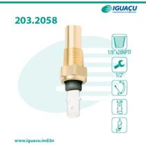 Sensor de temperatura Fiat Coupé 1996 a 1996 IGUAÇU 203.2058