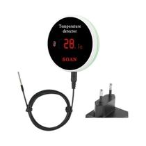 Sensor De Temperatura WiFi Inteligente Com Sonda De 1M/3M, Termômetro Digital Com Tela LCD Para