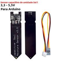 Sensor de Umidade do Solo Capacitivo - Resistente à Corrosão (3.3-5.5V) - Compatível com Arduino