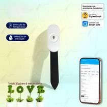 Sensor De Umidade Do Solo Inteligente Tuya Zigbee Detector De Temperatura E Umidade Para