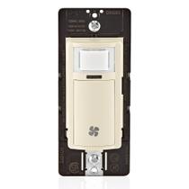 Sensor de umidade e chave de controle do ventilador Leviton Decora DHS05-1LT