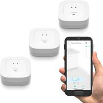 Sensor de vazamento de água YoLink YS7906 com alarme de áudio de 105 dB, pacote com 3
